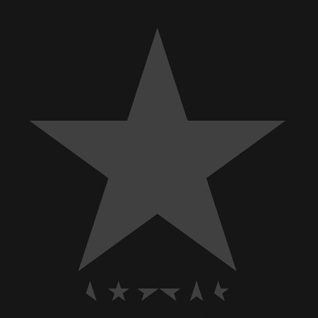 Black star symbol on a black background