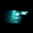 Abstract blue light pattern on a black background