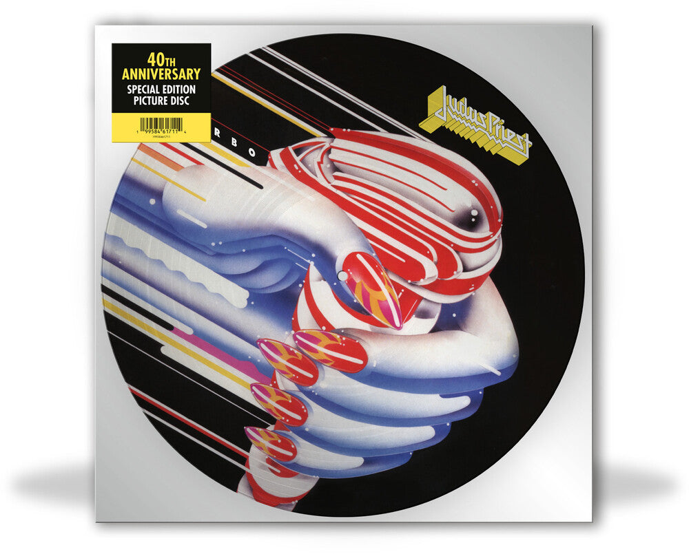 Johnnie Walker 40th Anniversary Special Edition Picture Disc vinyl record sleeve, featuring a circular graphic of a red, white, and blue striped roller skate on a black background with the yellow Johnnie Walker logo.