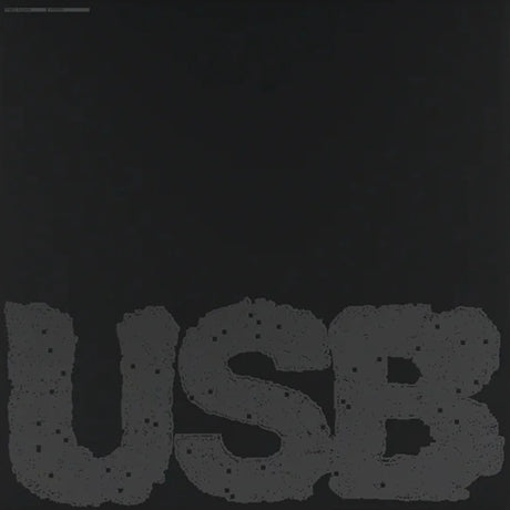 Text 'USB' in a stylized font on a black background