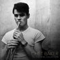 Black and white album cover featuring a man playing a clarinet with 'Chet Baker' text.