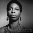 Black and white portrait of Nina Simone with text 'Nina Simone The Essential Collection' on a gray background