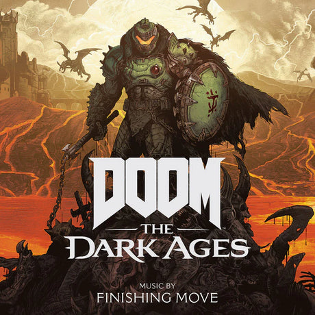 Cover of 'Doom: The Dark Ages' with a warrior in armor and fiery background