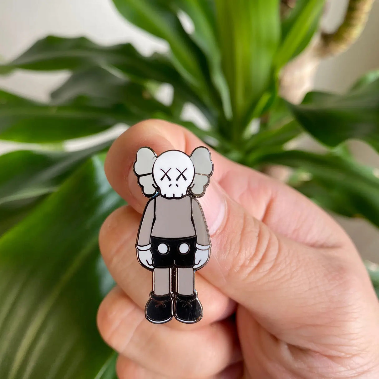 Hypebeast Kaws Pin Earth Tone Hard Enamel Pin