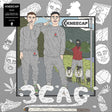 Kneecap 3CAG first pressing vinyl single cover art featuring two illustrated men in gray sweatsuits, with a smaller figure in a red hoodie and sheep in the background, surrounded by hand-drawn doodles and text on a gray field.
