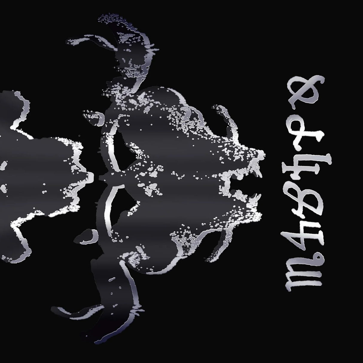 Black and white silhouette of a person with text on a black background
