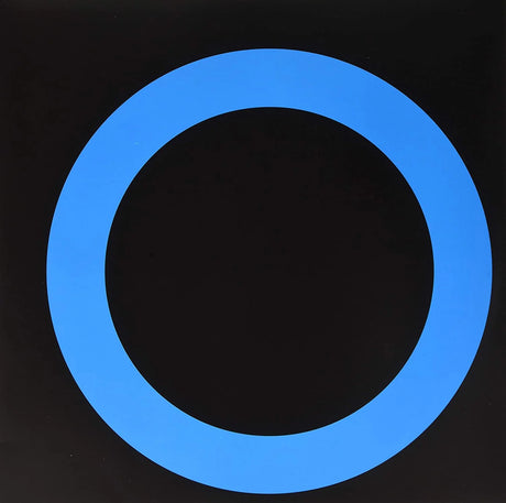 Blue circle on a black background