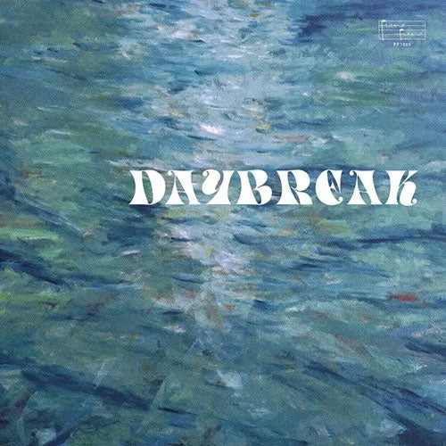Album cover with 'Daybreak' text over a stylized water background