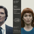 Vinyl record cover for 'Severance' Season 2 with two characters and Lumon branding.