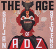 Album cover for 'The Age of Adz' by Sufjan Stevens with abstract design and text.