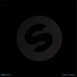 A minimalist black square graphic featuring a large dark gray circular emblem with a stylized lowercase 's' in the center. Small white text appears in the lower corners reading 'SPINNIN' RECORDS' and '25 YEARS - CHAPTER 2'.