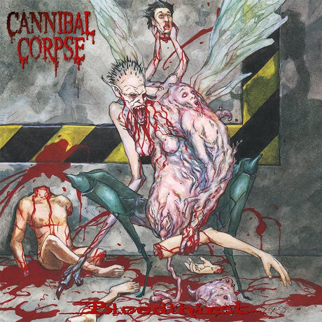 Album cover for 'Cannibal Corpse' with a graphic depiction of a winged creature and text.