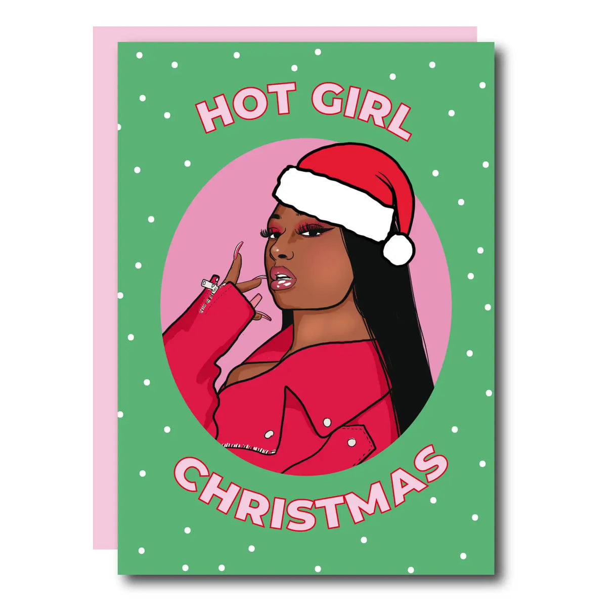Hot Girl Christmas Megan Thee Stallion Greeting Card
