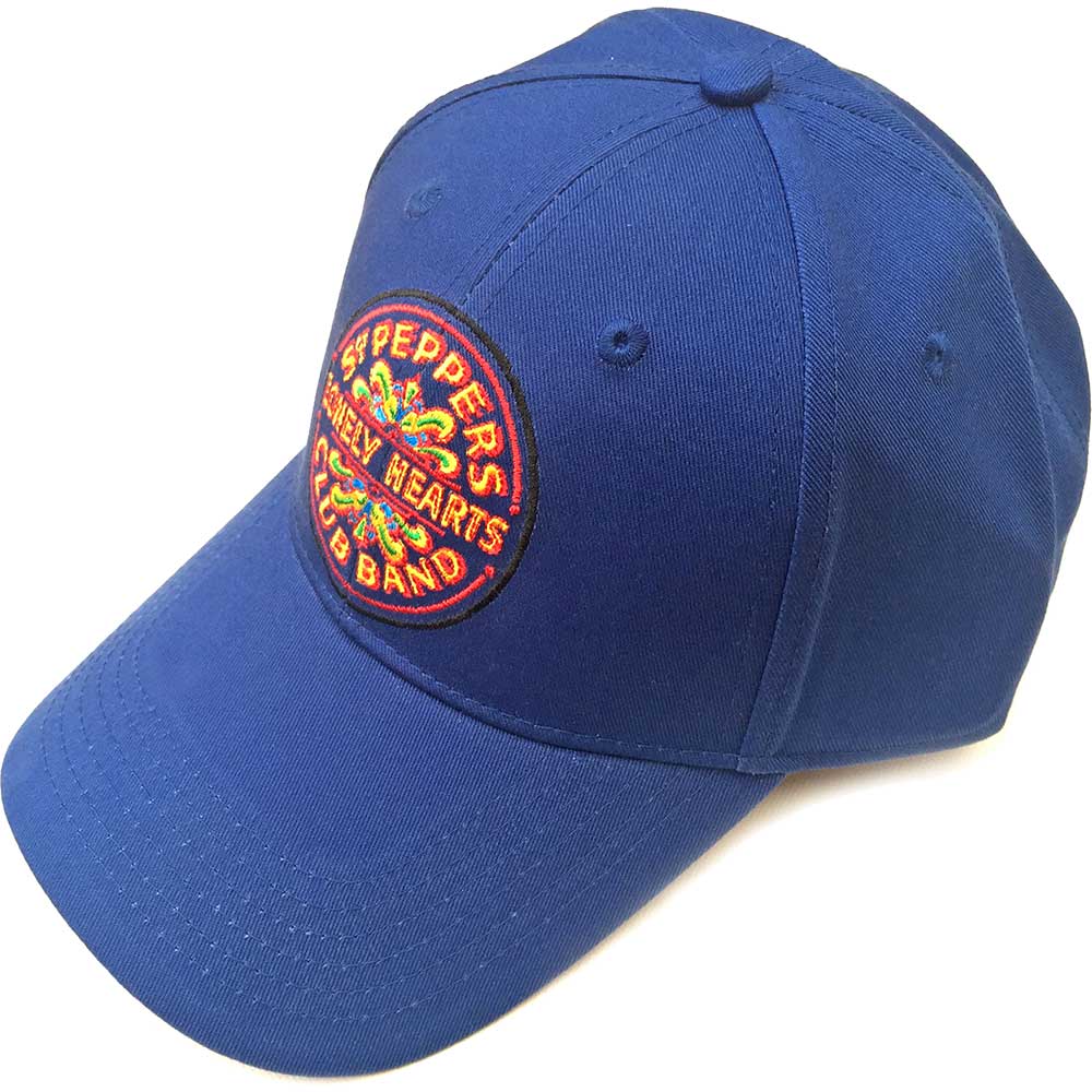 The Beatles Unisex Baseball Cap - Sgt Pepper Drum (Mid Blue)
