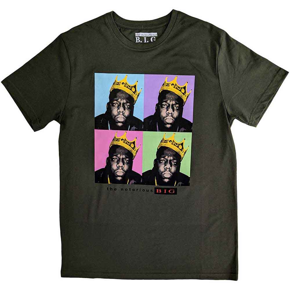 Biggie Smalls Unisex T-Shirt - Crown Pop Art – Beat Street Records