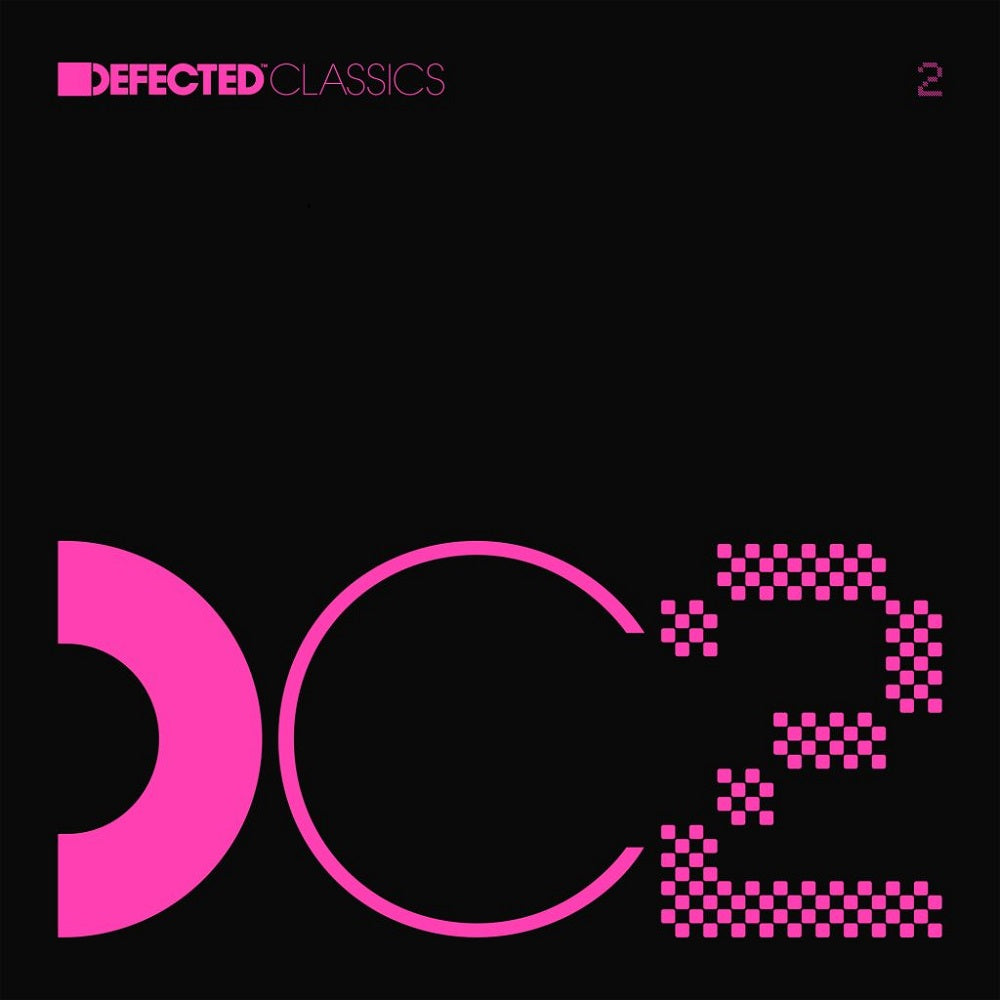Album cover with pink 'DC2' logo on a black background, featuring Defected Classics branding.