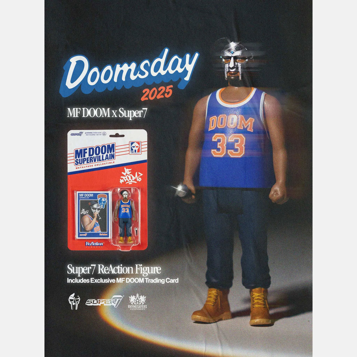 MF DOOM NYC SuperVillain ReAction フィギュア MF DOOM ReAction Figures MF DOOM (NYC) – Beat Street Records