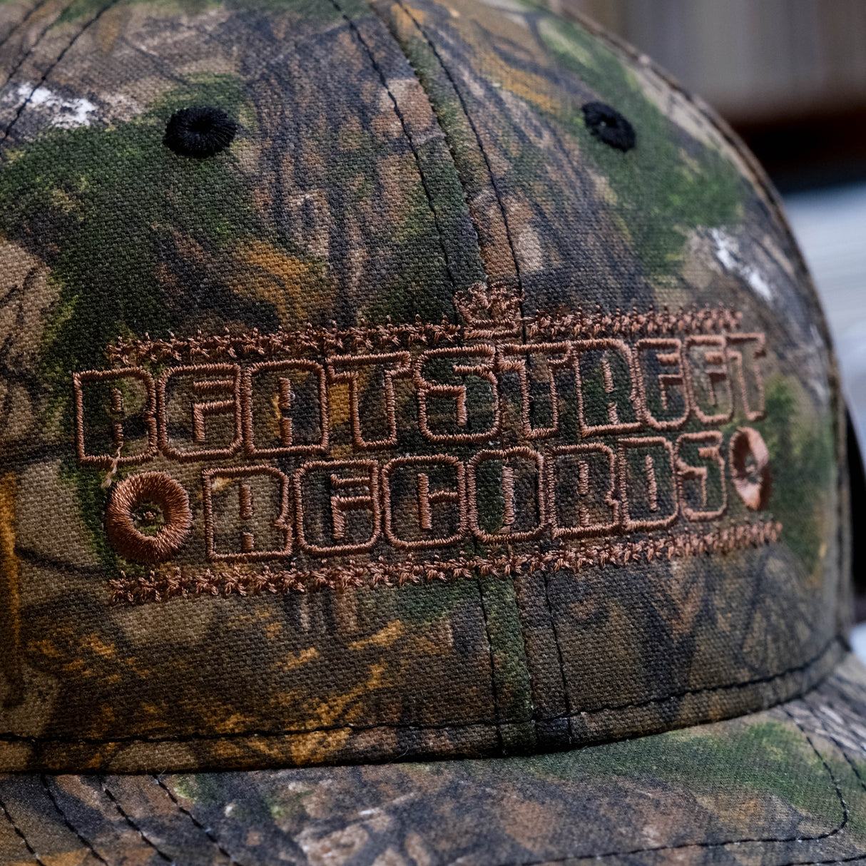 Beat Street Camo Cap - Brown Text