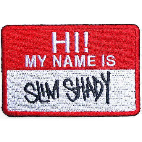 Eminem Standard Patch - Slim Shady Name Badge