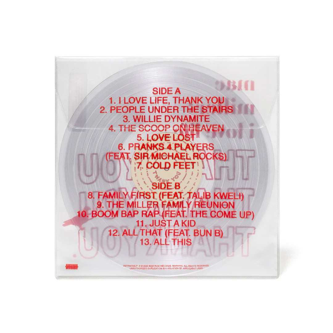 Mac Miller - I Love Life, Thank You LP (Clear Vinyl)