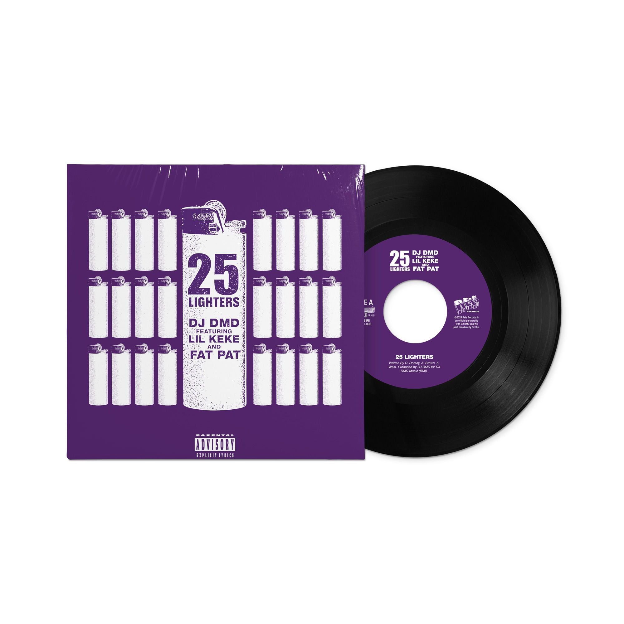 DJ DMD feat Lil Keke And Fat Pat - 25 Lighters 7-Inch – Beat