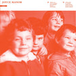 Album cover with a red and black color scheme featuring children's faces.