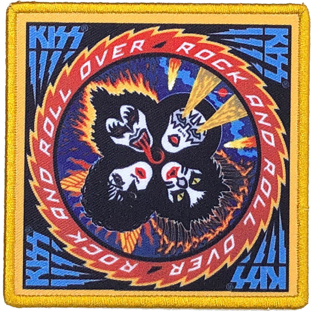 Kiss Standard Patch - Rock And Roll Over