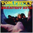 Album cover of 'Greatest Hits' by Tom Petty and the Heartbreakers with band members and a blue sky.