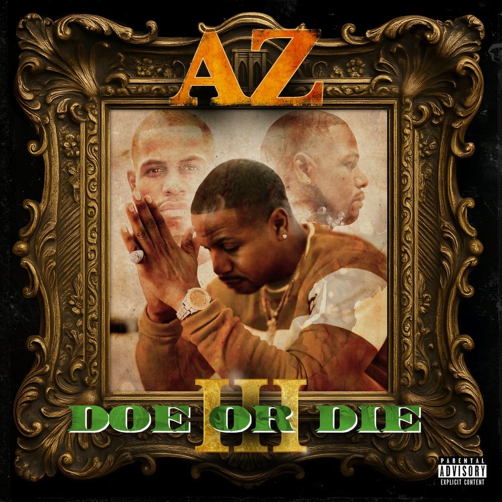 Album cover for 'Doe or Die II' featuring a stylized portrait with ornate frame and text.