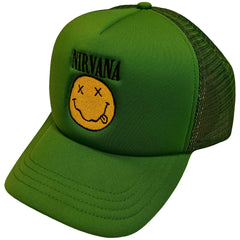 Nirvana Unisex Mesh Back Cap - Logo & Happy Face