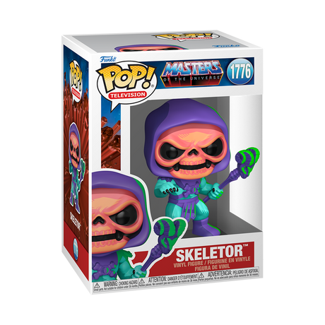 Funko Pop! Skeletor figure packaging from Masters of the Universe series