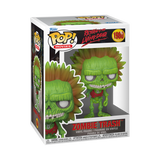 Funko Pop! vinyl figure packaging with green zombie design on a white background