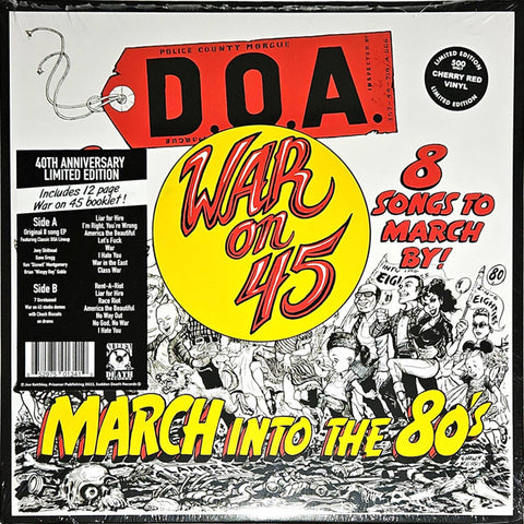 D.O.A. - War On 45 LP (Red Vinyl, Bonus Tracks)