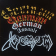 Album cover with stylized text and 'Venom' logo on a black background