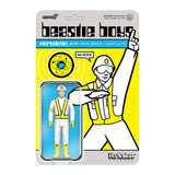 Super7 Beast Boys 'Megalectic' AD-ROCK ReAction figure in its original blister card packaging, featuring a retro-style yellow and gray cardback with an illustration of the character.