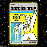 Beastie Boys 'Megalectic' Super7 Retro Action figure in its original blister card packaging, displayed against a black starry background.