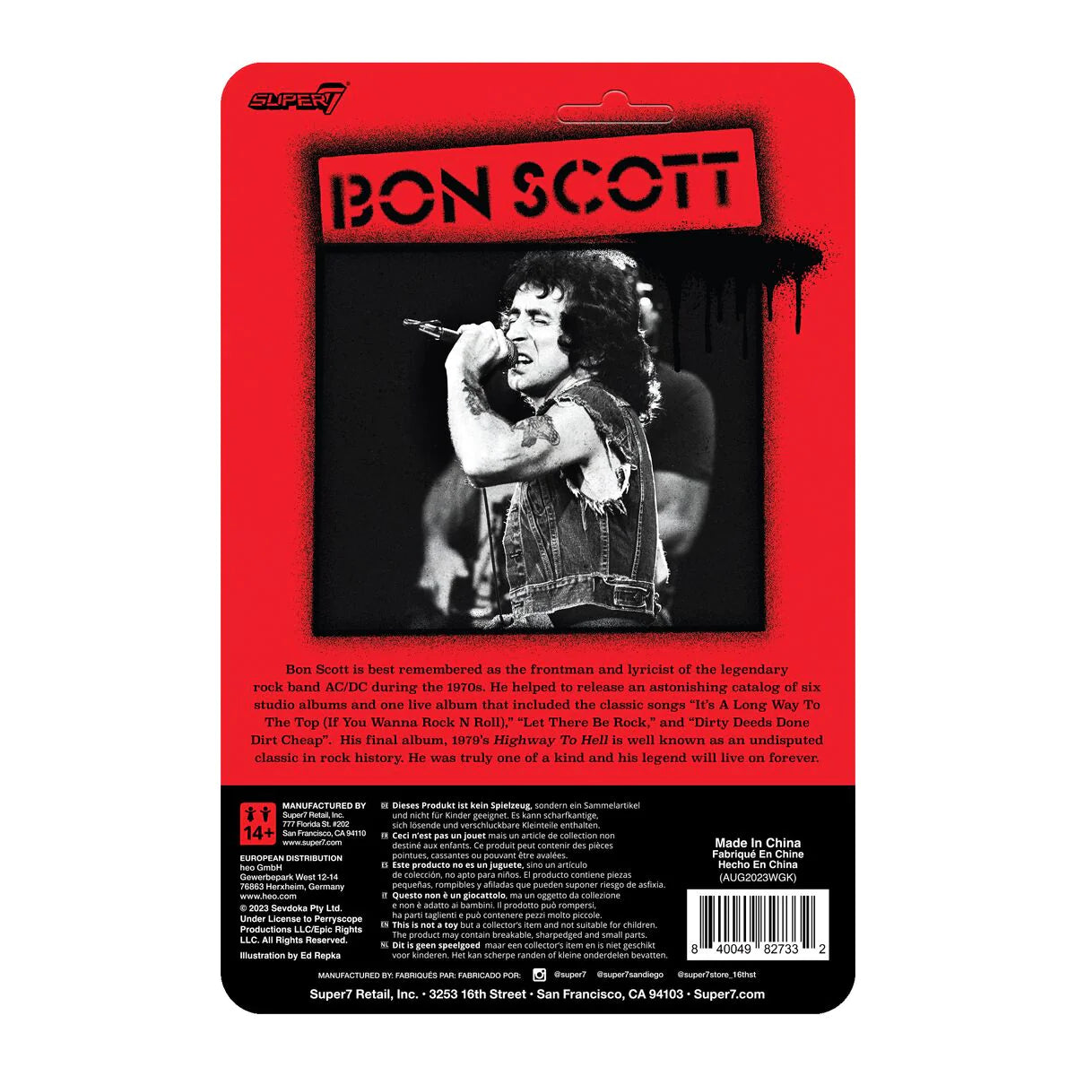 Bon Scott ReAction Figures Wave 01 - Bon Scott