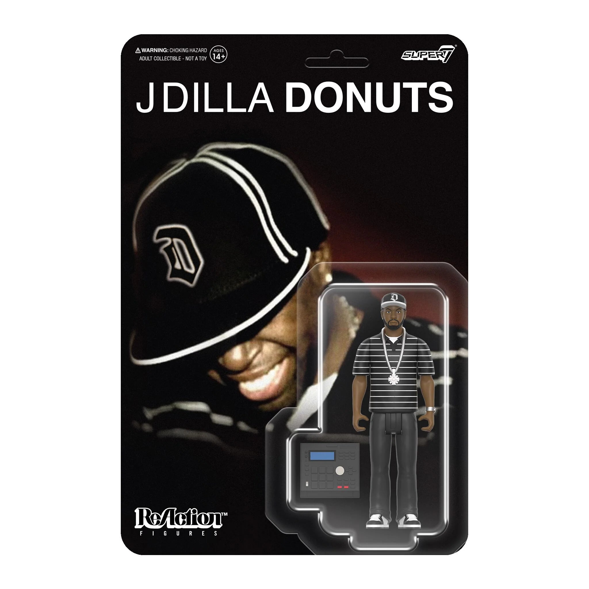 【激レア】新品 J DILLA FIGURE Jディラ フィギュア J Dilla ReAction Figures Wave 1 J Dilla (Donuts - Smile Album