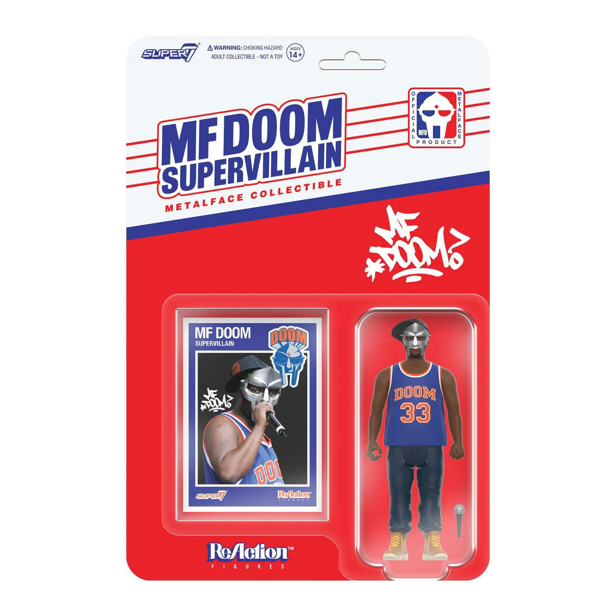 MF DOOM NYC SuperVillain ReAction フィギュア MF DOOM ReAction Figures MF DOOM (NYC) – Beat Street Records