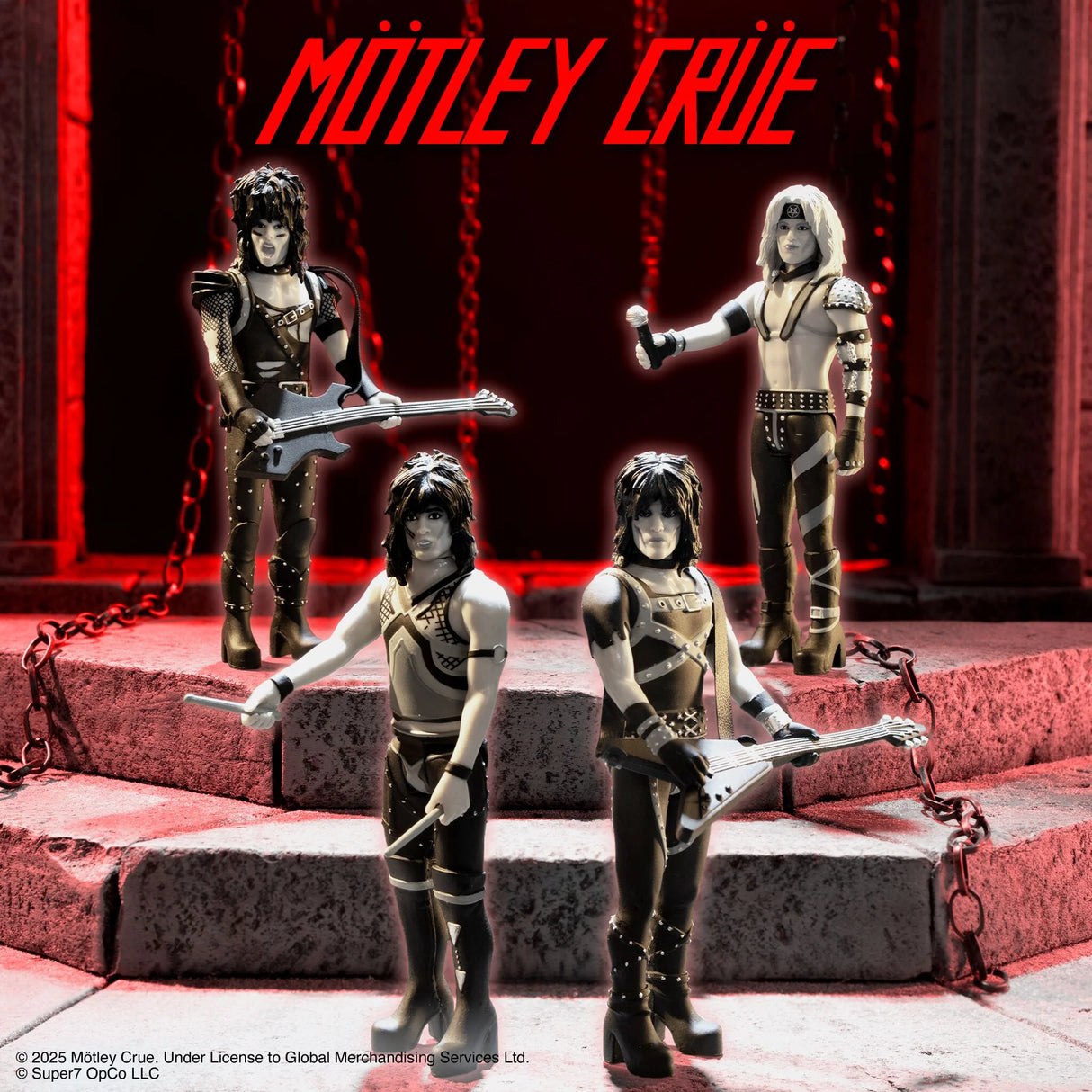 Motley Crue ReAction Figures Wave 2 Vince Neil (Shout At The Devil - Black & White)