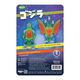 Toy figure packaging of Godzilla with colorful design on a white background