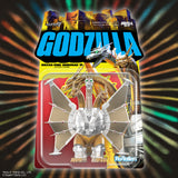 Godzilla action figure in packaging with colorful background