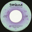 Vinyl record label with 'Star Creature' branding and text about a song by Giovanni Damico.