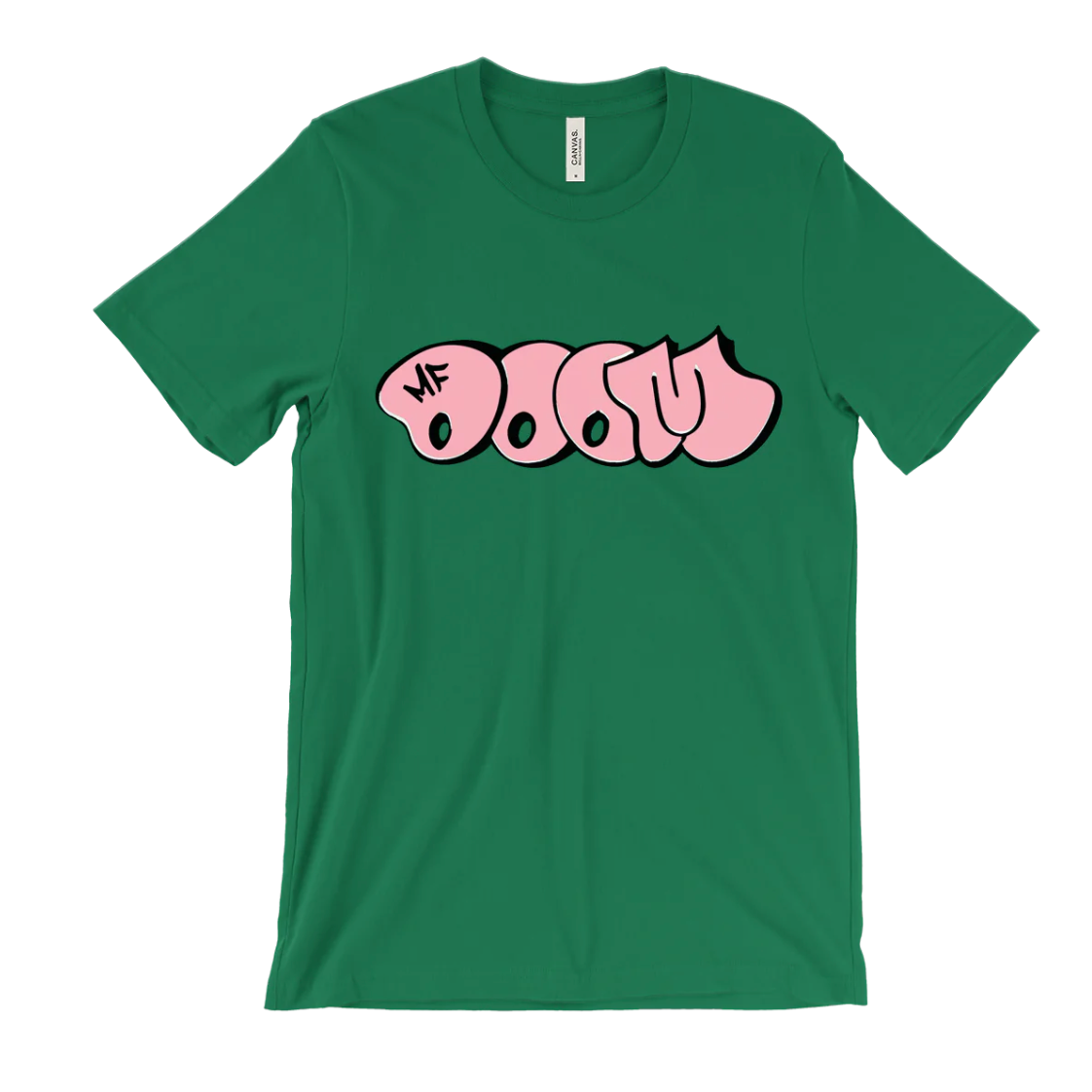 MF Doom Pink Bubble Design T Shirt Green