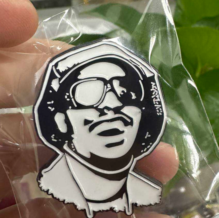 Stevie Wonder Enamel Pin