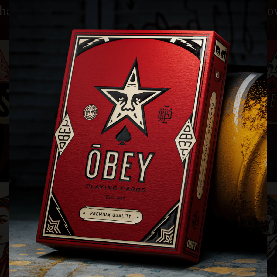 OBEY Playing Cards - Red