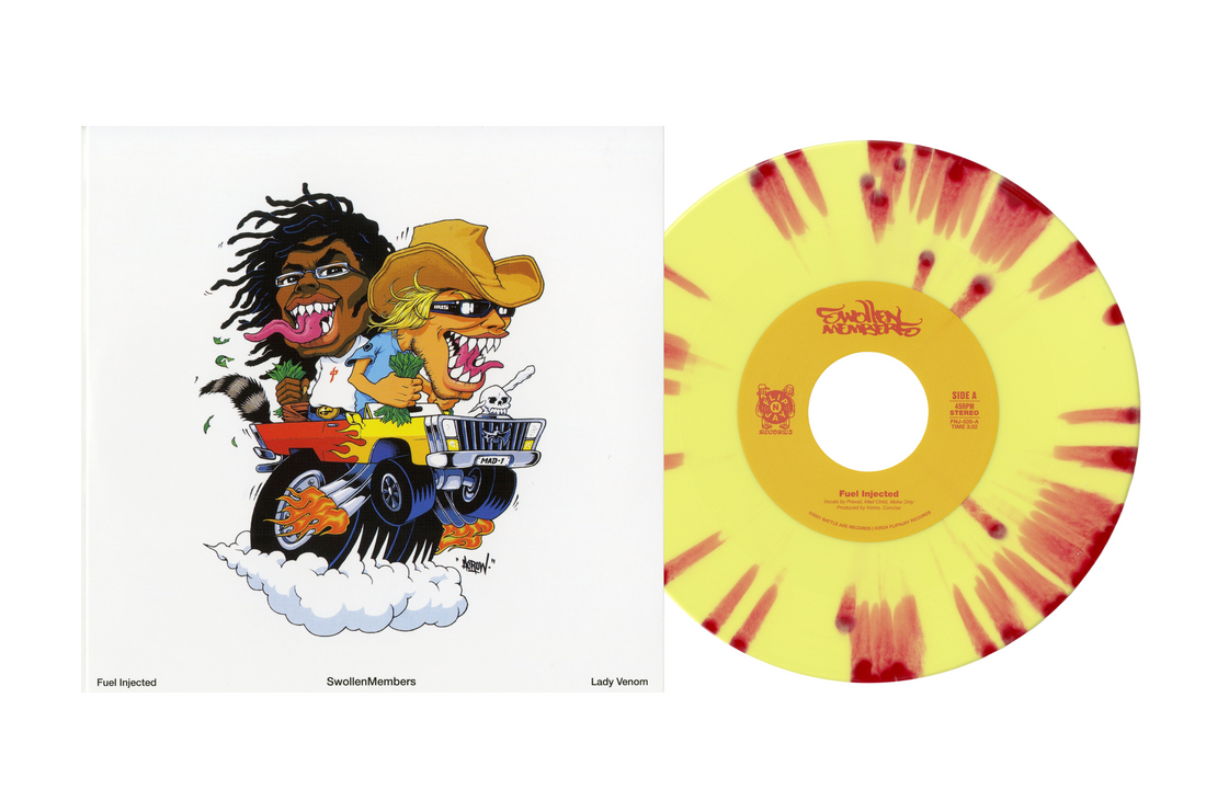 Swollen Members - Fuel Injected / Lady Venom 7-Inch (Red/Yellow Splatter)