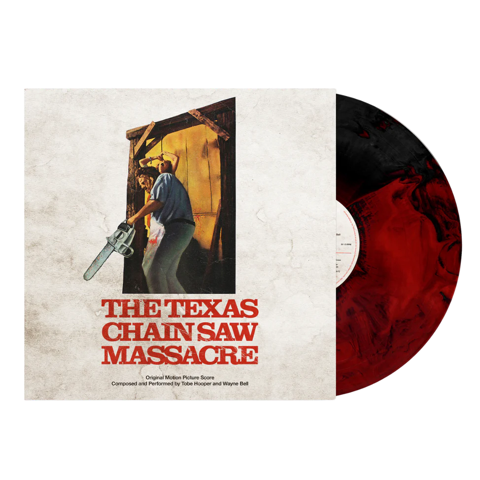 Tobe Hooper And Wayne Bell - The Texas Chainsaw Massacre - Original Motion Picture Score (1974) LP (Red/Black Vinyl)