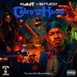 Album cover art for 'Tales from My Hood' by Krypt and Battlecat, featuring illustrated portraits of men in streetwear against a gritty urban night scene with blue, orange, and red lighting. Visible text includes the artist names, album title, 'Krafton Records' logo, and a Parental Advisory label.