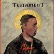 Album cover with a stylized portrait of a person, gold circular design, and text 'Testament' and 'Carpe Diem'.